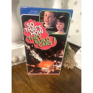 So That's How They Build Cars VHS 1995 Kid-Teach Video Series Oldsmobile Aurora